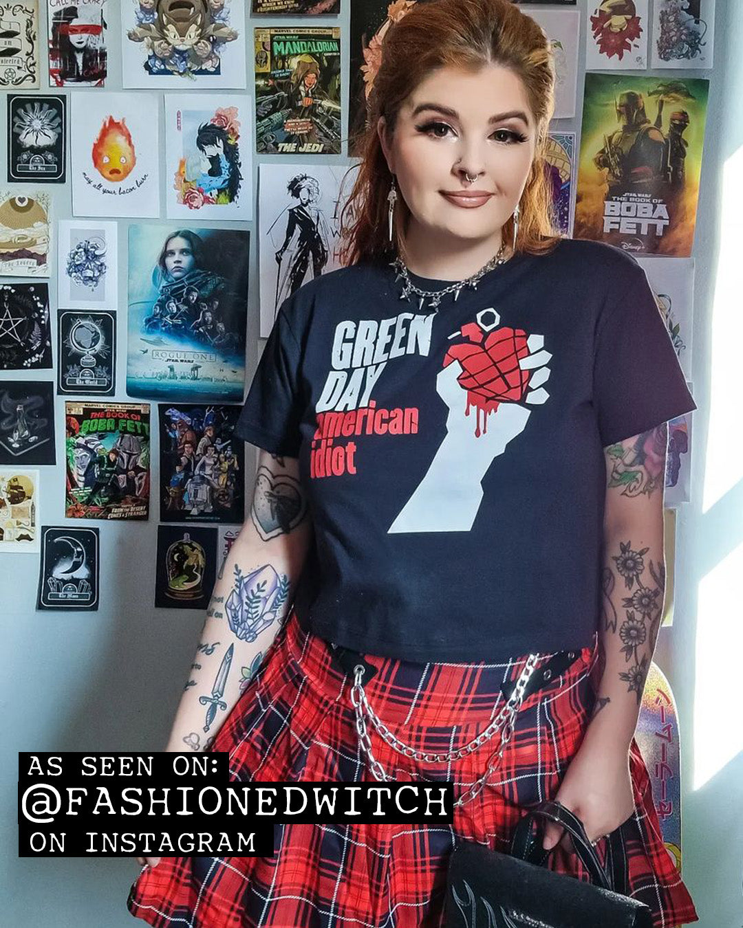 Green Day American Idiot Crop Top